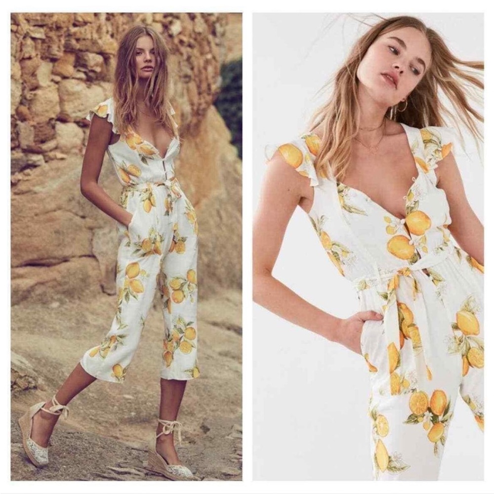 For Love & Lemons Print Jumpsuit